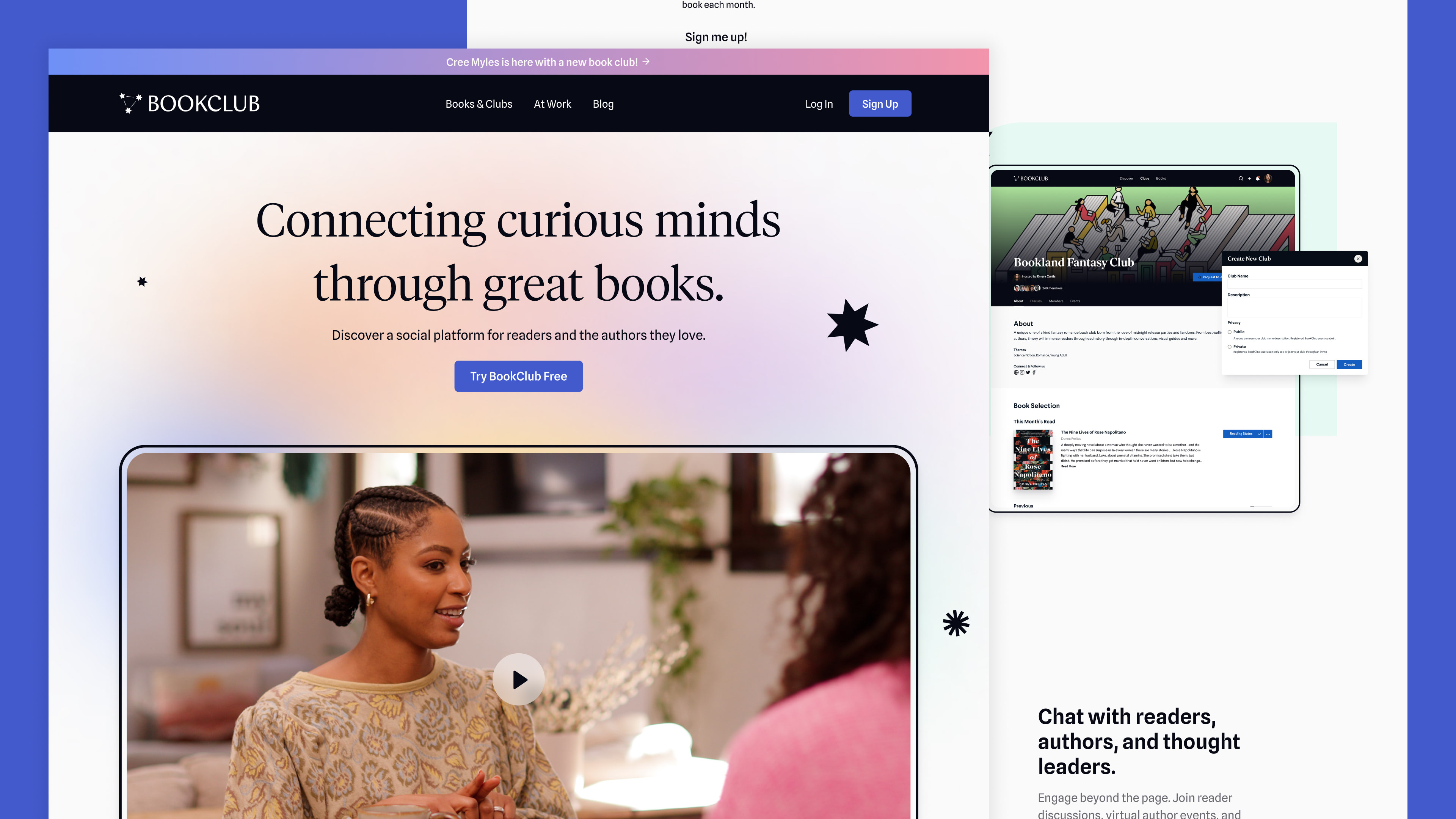 BookClub — Website 2.0