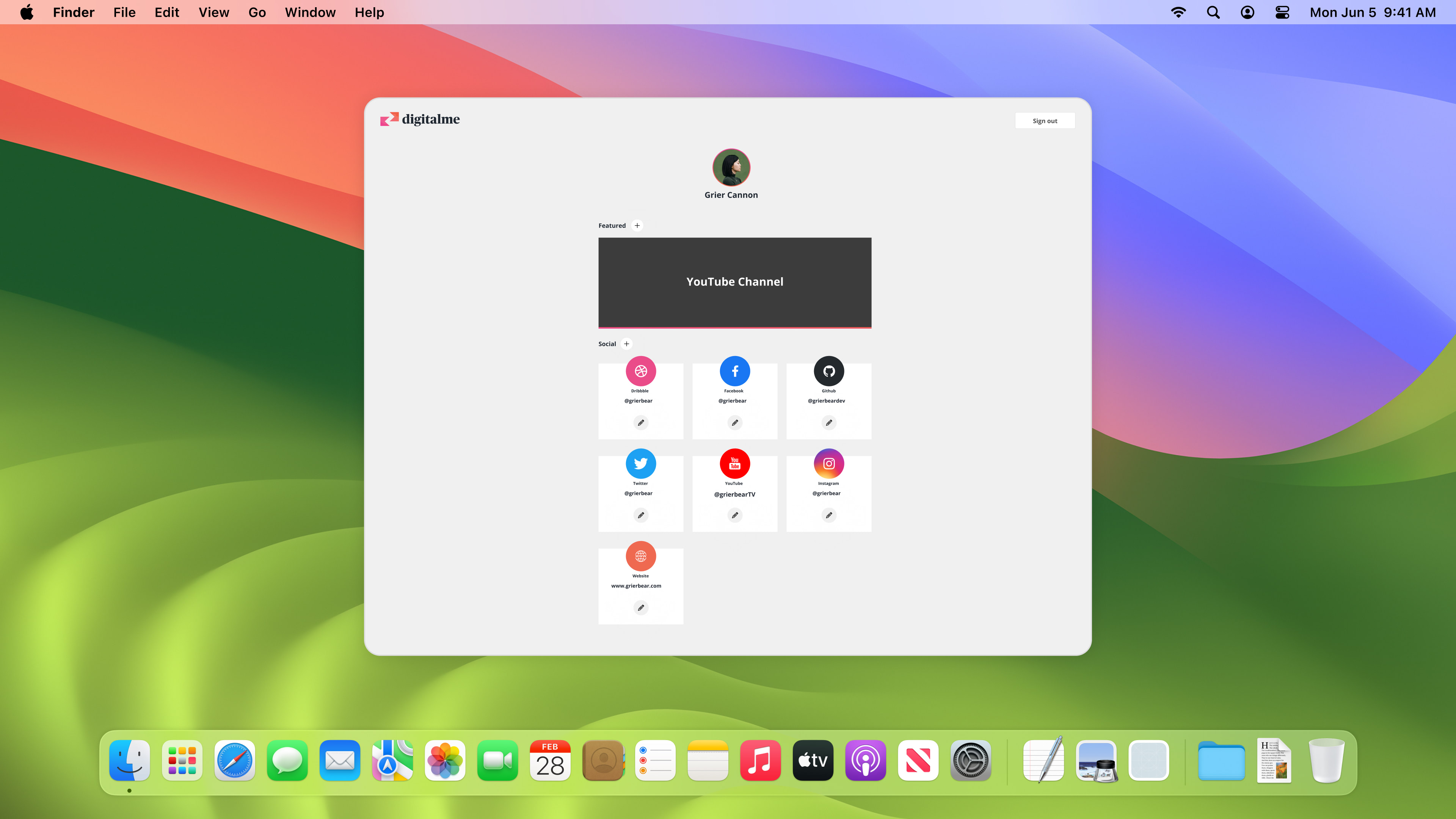 DigitalMe — Web App