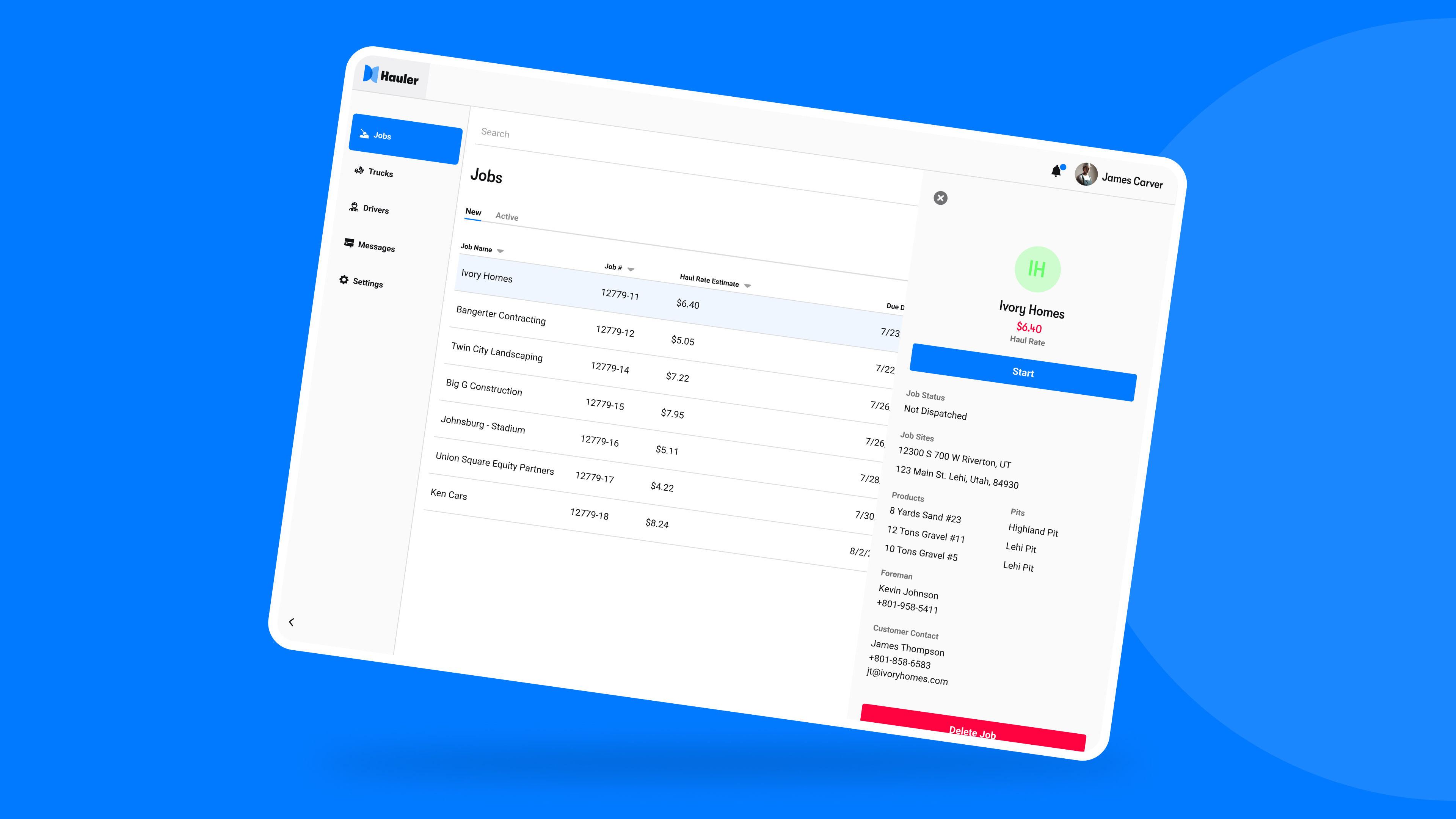 Hauler — App