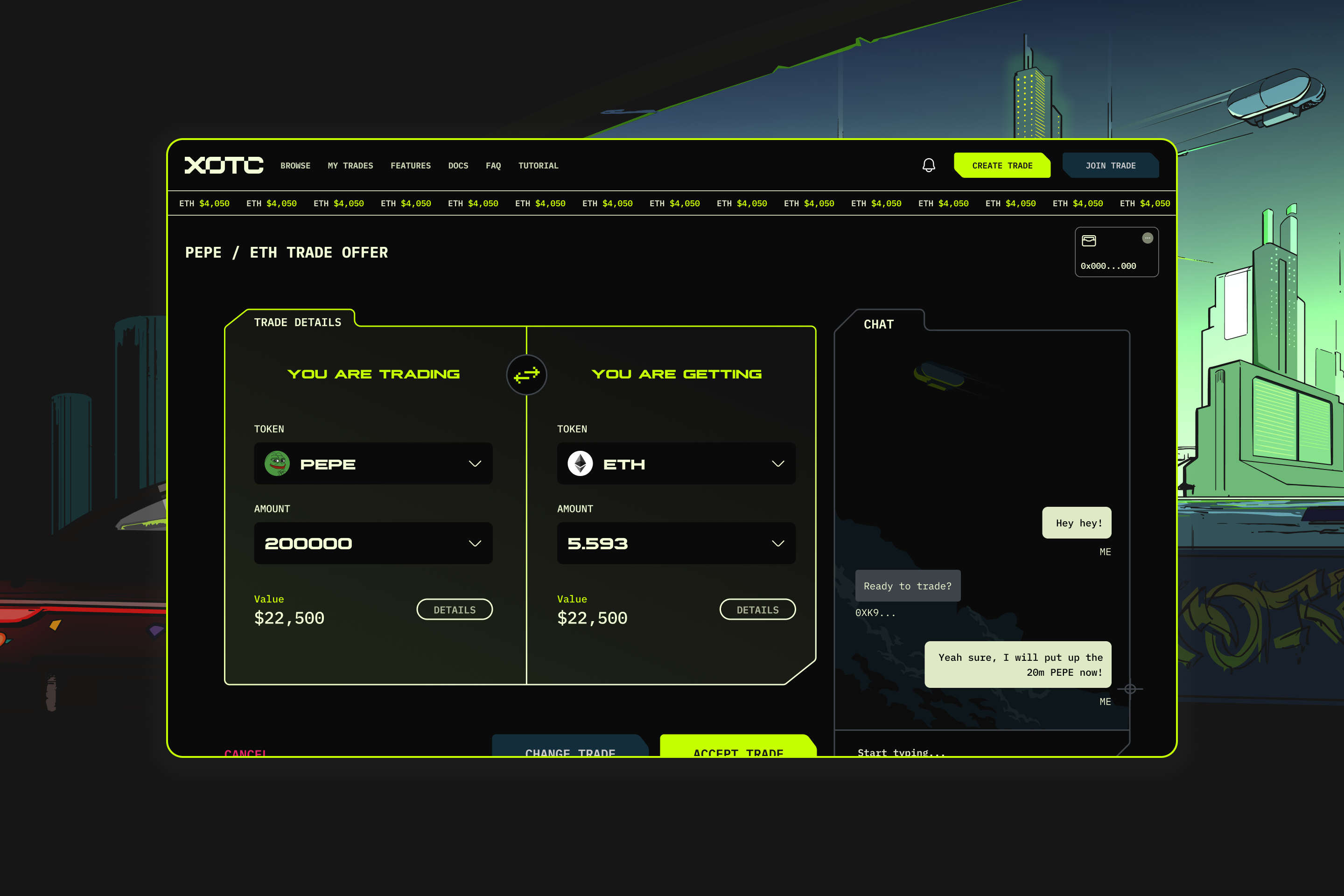 XOTC — Trade Offer